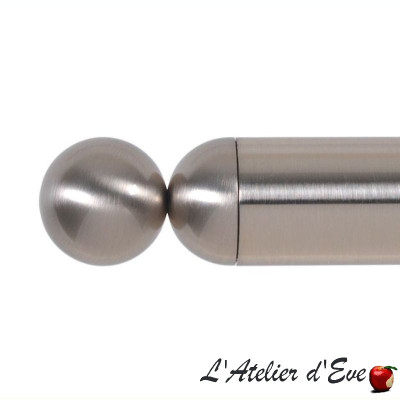  Embout tringle Perla-Nickel Brossé-collection Acea Design-Houlès