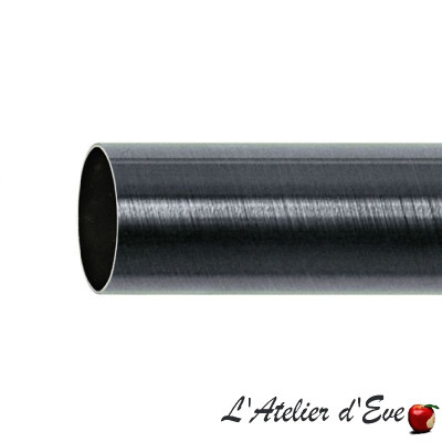 Tube tringle à rideau-Nickel noir-Collection Acea design-Houlès