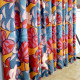"Idris" Linen flowered fabric furnishing Thevenon