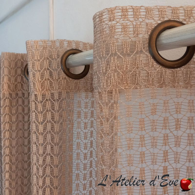 "Ponente" Net sheer Curtain Made in France Casal