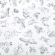 Tissu signes du zodiac- Galileo -Jour -ameublement et siège - Casal