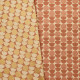 Tissu Helios Orange Brûlée 45- Double face ameublement et siège de Casal collection zodiac