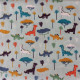 Coupon-tissu-coton-jurassic-bleu-coton-enfant