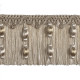  Frange moulinée perles-33208-9020 Nocciola- collection Impériale-passementerie-Houlès