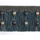 Frange moulinée perles-33208-9600 Reale- collection Impériale-passementerie-Houlès