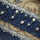 Mouliné fringe beads collection "Imperial" Houlès