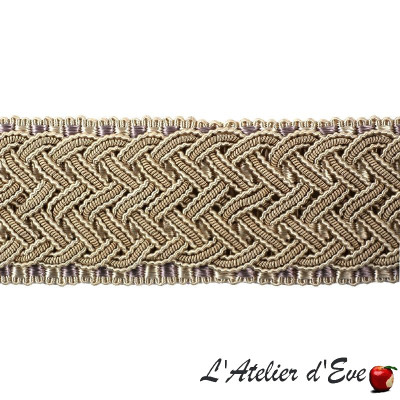 Galon-32421-9108 Sable- collection Marly-passementerie-Houlès