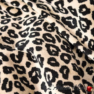 Tissu jacquard Leopard- Ameublement et siège-Thevenon