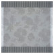 100% linen tablecloth "Sovereign" silver Le Jacquard French