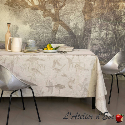 nappe-100%-lin-solaire-beige-le-jacquard-français