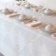 White linen/cotton tablecloth "Bosphorus" Métis Le Jacquard French