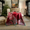 French Jacquard Ruby Star Lights Cotton Tablecloth