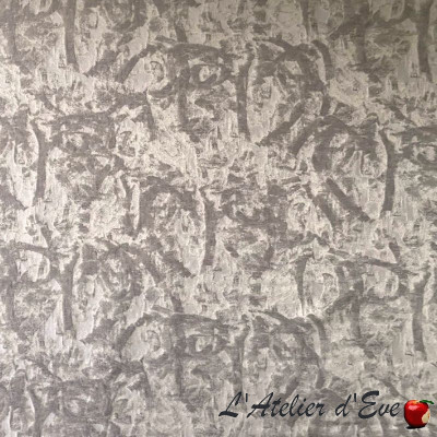 Coupon 50x140cm tissu jacquard "Picasso" Casal