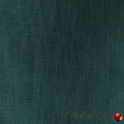 Coupon 65x140cm tissu aspect lin anti-tache "Chinchilla" Thevenon
