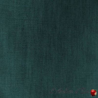 Coupon 65x140cm fabric linen appearance anti-stain "Chinchilla" Thevenon