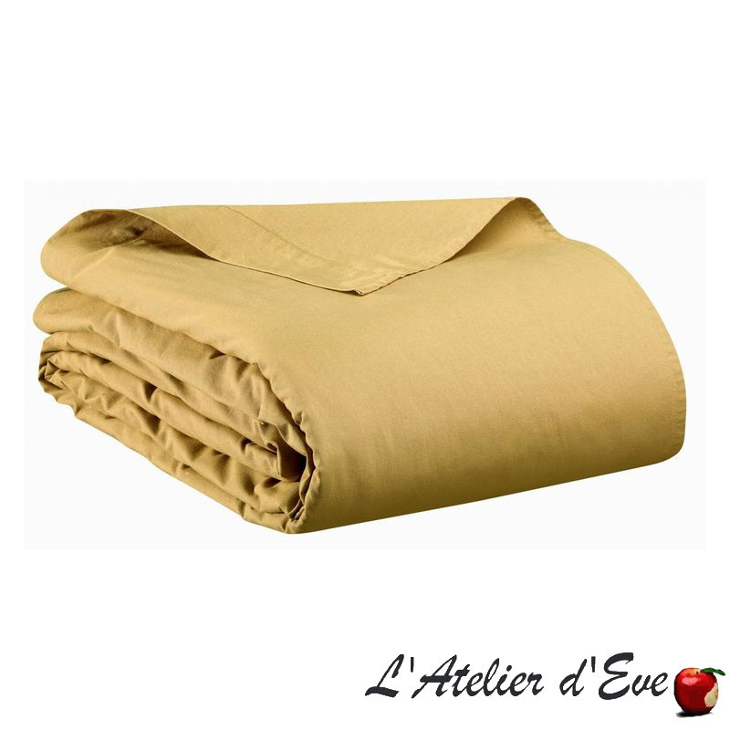 Drap housse 100% coton lavé collection Calita de la Vivaraise