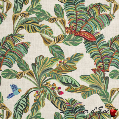 Thevenon "Yasmine all over" linen fabric