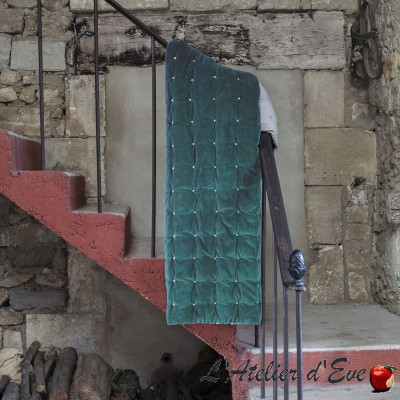 ambiance-edredon-velours-uni-vert-de-gris-elise-vivaraise