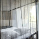 Grey mosquito net fabric - Width 300cm