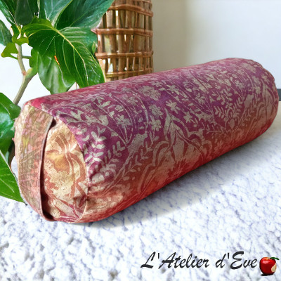 "Azalea" Yoga Cushion Bolster Made in France