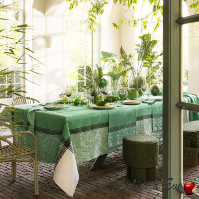 nappe-lin-verte-escapade-tropicale-cameleon-le-jacquard-francais