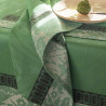 Lot 4 large linen napkins Tropical Escapade chameleon Le Jacquard Français