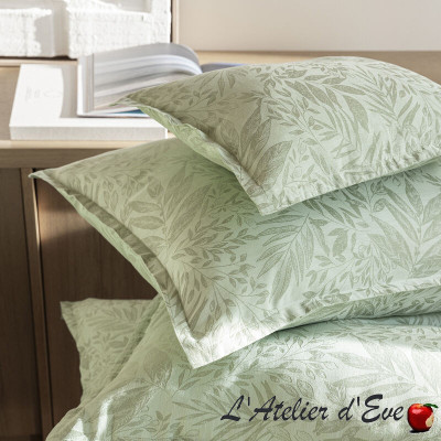 Lot 2 taies d'oreiller coton "Charmilles" Le Jacquard Français