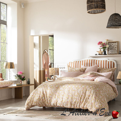 housse-de-couette-bohème-coton-lin-fleurie-rayée-le-jacquard-francais