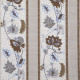 tissu-fleuri-Augustine-naturel-à-rayures-collection-Belle-Eoque-Lelièvre-Paris