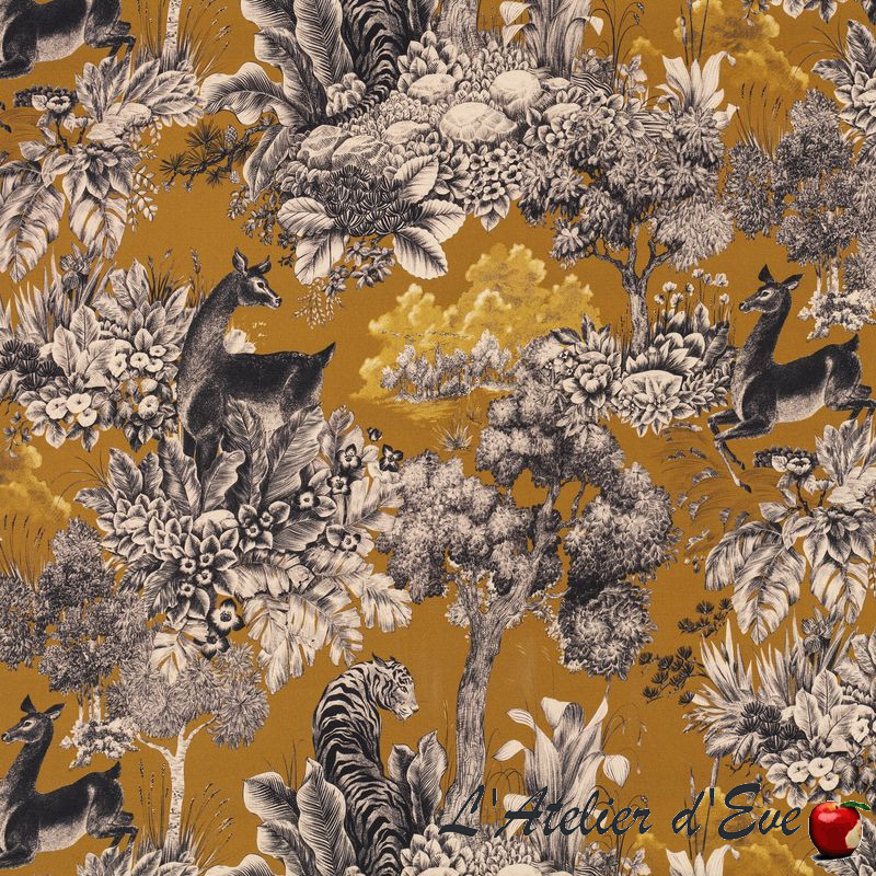 Children's cotton fabric "Gaia" Thevenon