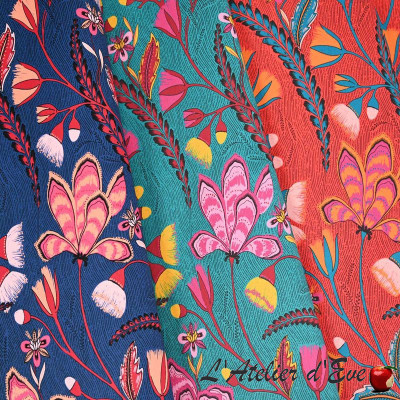 Toile de Jouy velours "Nature Imaginaire" Casal