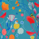 toile-de-jouy-velours-indienne-vitaminée-turquoise-casal