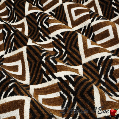 Tissu jacquard velours "Kenya" Thevenon