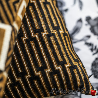 Tissu jacquard velours "Zanzibar Thevenon