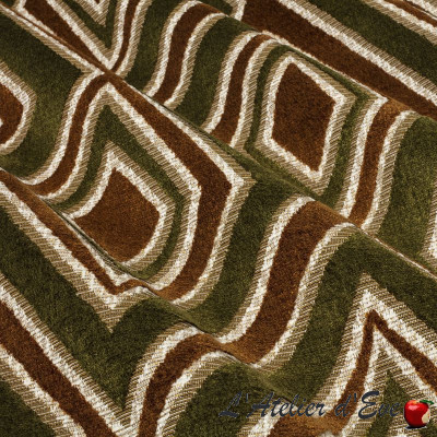 Tissu jacquard velours "Crazy" Thevenon
