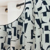 Letters jacquard curtain made in France