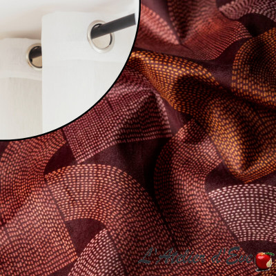 Velvet curtain "Les Arcs" Made in France