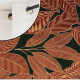 Yucatan noir fond marine - Rideau jacquard Made in France Thevenon