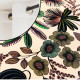 Floral cotton canvas "Orpheus" Thevenon