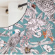 Manga vert de gris - Rideau à oeillets 100% coton fantaisie Made in France Thevenon