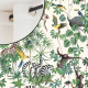 "La jungle des animaux" Rideau coton pour enfant Made in France Thevenon