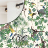 La jungle des animaux Rideau coton pour enfant Made in France Thevenon