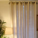 Etamine blanche voilage aspect lin sur mesure Thevenon