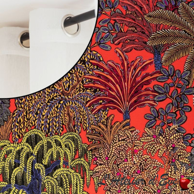 Cotton curtain "Majorelle" Made in France