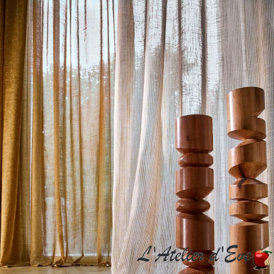 Tissu léger "Noce de lin" grande hauteur Casamance