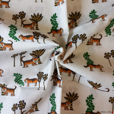 Coupon cotonnade enfant 100x150cm "Tigrou"