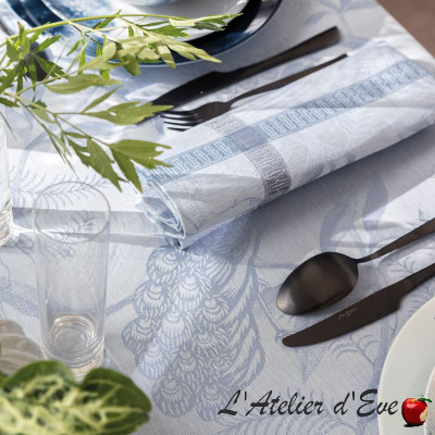 Lot 4 large linen napkins "A l 'Orangerie" Chardon Le Jacquard Français