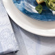 Lot 4 large linen napkins "A l 'Orangerie" Chardon Le Jacquard Français