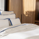 Set of 2 cotton satin pillowcases "Apparat" Saphir Le Jacquard Français
