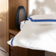 Set of 2 cotton satin pillowcases "Apparat" Saphir Le Jacquard Français